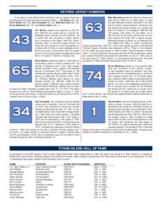 Tennessee Titans 2014 Media Guide  History RETIRED JERSEY NUMBERS