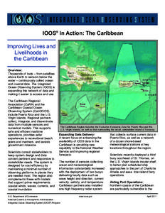 IOOS® in Action: The Caribbean Improving Lives and Livelihoods in the Caribbean Overview: Thousands of tools – from satellites