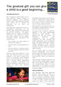 Microsoft Word - Good Beginnings Australia 2 page overview