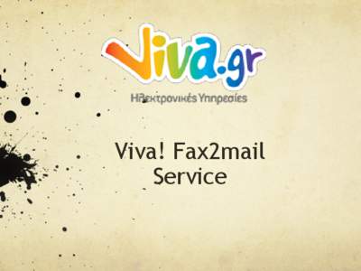 Viva! Fax2mail Service Περιεχόμενα •