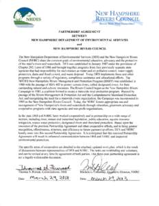 Nnw HrupsHrRE  RrvEns CoUNCIL Rivers Make New Hampshirel  PARTNERSHIP AGREEMENT