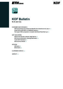 75 years  KOF Bulletin No. 62, April[removed]ECONOMY AND RESEARCH