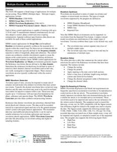 Multiple-Exciter Waveform Generator  Technical Specifications JAGUAR Systems[removed]