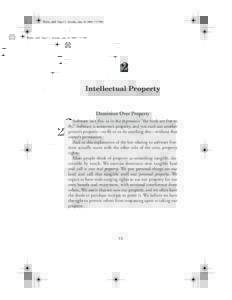 Rosen_ch02 Page 13 Tuesday, June 22, 2004 7:37 PM  2 Intellectual Property  Dominion Over Property