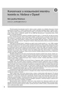 Konzervace a restaurování interiéru kostela sv. Václava v Opavě