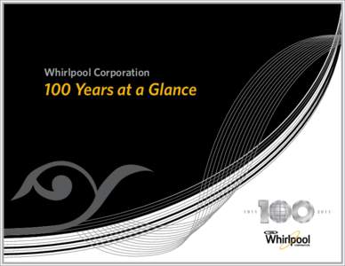 Whirlpool Corporation  100 Years at a Glance 1916 Upton Machine Company sells its first
