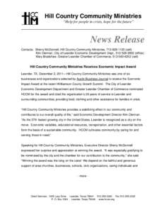 Economic Impact Award News Release[removed]