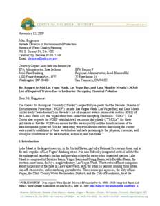 Sewerage / Las Vegas Bay / Las Vegas Wash / Clark County /  Nevada / Las Vegas Valley / Endocrine disruptor / Triclosan / Las Vegas /  Nevada / Wastewater / Nevada / Geography of the United States / Lake Mead