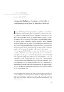 Socialism / Religion in Vietnam / Ngo Dinh Diem / Vietnam / Pham Cong Tac / Do Anh Vu / Asia / Religion / Cao Dai