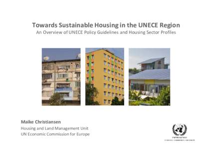 UNECE Population Activities Unit / United Nations Economic Commission for Europe / Housing / Affordable housing