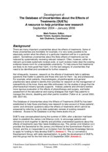 Medical research / Nursing research / James Lind Alliance / National Health Service / NHS England / Clinical research / Centre for Reviews and Dissemination / National Institute for Health and Clinical Excellence / Alternative medicine / Health / Medicine / Research