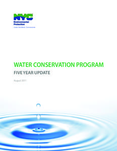 Carter Strickland, Commissioner  WATER CONSERVATION PROGRAM FIVE YEAR UPDATE August 2011