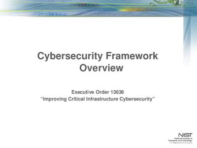 Cybersecurity Framework Development Process