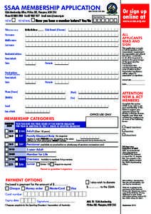 SSAA MEMBERSHIP APPLICATION NEW RENEWAL  Title (PLEASE CIRCLE)