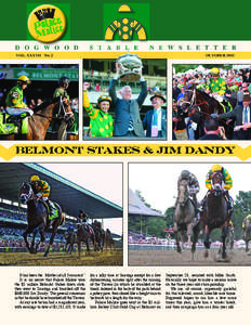 Jim Dandy / Thunder Rumble / Greentree Stable / Todd Pletcher / Purchase / Stage Door Johnny / Cornus / Horse racing / Eclipse Award winners / Dogwood Stable