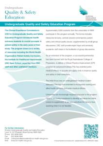 CEC Program - Quality & Safety Education