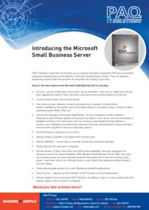 Internet / Windows CE / Windows Mobile / Windows Small Business Server / Push email / CITmail / Software / Email / Computing