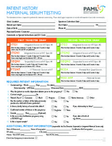 MATERNAL SERUM TESTING_Patient Screening_05_16_14.indd