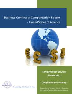 Business Continuity Compensation Report - United States of America Compensation Review March 2011 ~ Complimentary Summary ~