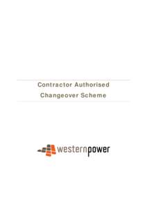 Contractor Authorised Changeover Scheme Document release information  Client