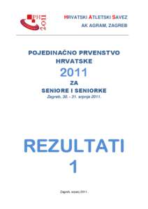 HRVATSKI ATLETSKI SAVEZ AK AGRAM, ZAGREB