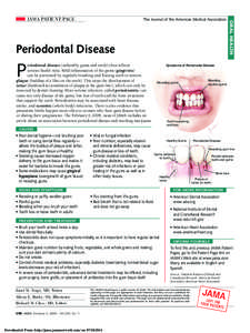 The Journal of the American Medical Association  Periodontal Disease P