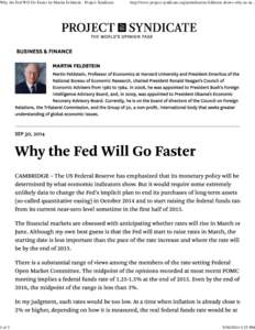 Why the Fed Will Go Faster by Martin Feldstein - Project Syndicate  1 of 3 http://www.project-syndicate.org/print/martin-feldstein-shows-why-us-in...