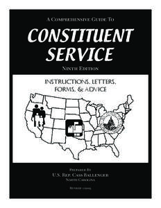 A Comprehensive Guide To  CONSTITUENT SERVICE Ninth Edition