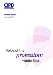 Survey report January 2015 Voice of the  profession: