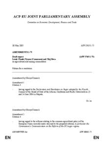 International development / International trade / Glenys Kinnock /  Baroness Kinnock of Holyhead / Neil Kinnock / ACP–EU Joint Parliamentary Assembly / Cotonou Agreement / African /  Caribbean and Pacific Group of States / Carl Schlyter / Glenys / British people / International relations / International economics