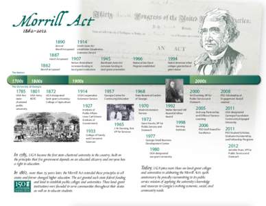 1890  Second Morrill Act passed  1887