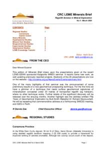 CRC LEME Minerals Brief  No 5 - March 2005
