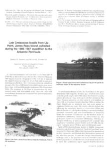 Andersson, J.GOn the geology of Graham Land. Geological Institute, University of Uppsala (Uppsala, Sweden) Bulletin, 7, Elliot, D.H., and T.A. TrautmanLower Tertiary strata on Seymour Island, Antar