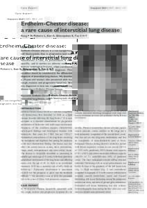 Case Report  Singapore Med J 2007; 48(2) : e57 Erdheim-Chester disease: a rare cause of interstitial lung disease
