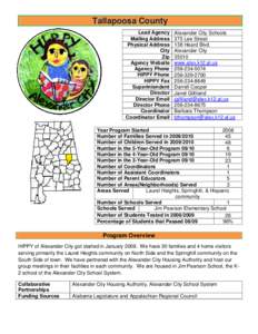 Tallapoosa County Lead Agency Mailing Address Physical Address City Zip