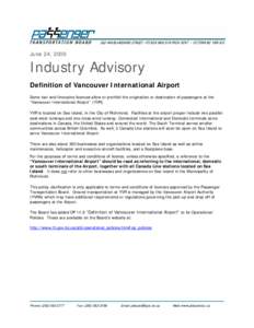 Greater Vancouver Regional District / Vancouver International Airport / Sea Island / Canada Line / Vancouver / Cancún International Airport / YVR–Airport Station / Sea Island Centre Station / British Columbia / Provinces and territories of Canada / Lower Mainland