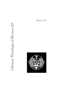 Chinese Theological Review:23  i Volume 23