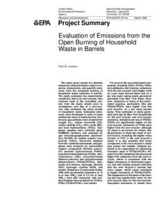 Persistent organic pollutants / Environment / Immunotoxins / Incineration / Polychlorinated dibenzodioxins / Vinyl chloride / Polychlorinated dibenzofurans / Electronic waste / Volatile organic compound / Pollution / Organochlorides / Chemistry