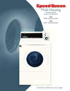 Multi-Housing NetMaster® System Horizon® Frontload Washer Coin SWRB71 Rear Control Washer