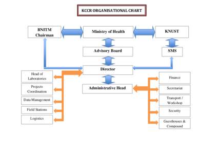 KCCR ORGANISATIONAL CHART  BNITM Chairman  Ministry of Health