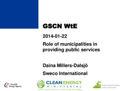 GSCN WtERole of municipalities in providing public services  Daina Millers-Dalsjö