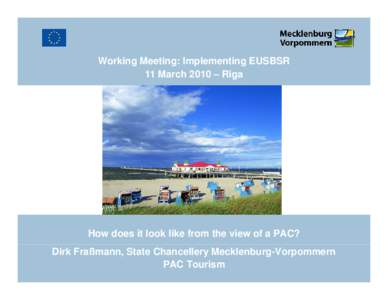 Tourism / Baltic Sea / European Union / Baltic Sea Region Programme / Regional development