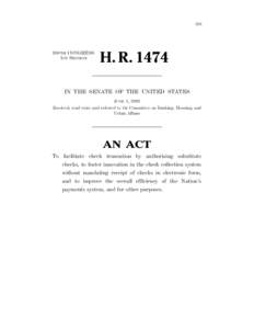 IIB  108TH CONGRESS 1ST SESSION  H. R. 1474