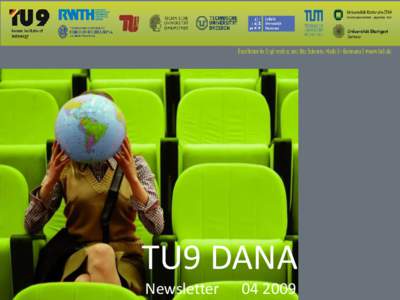 TU9 DANA Newsletter  TU9 DANA Workshops
