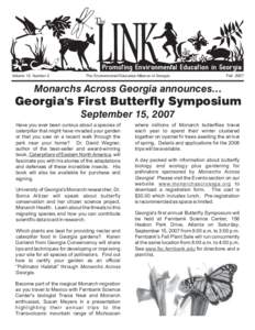 Volume 15, Number 2  The Environmental Education Alliance of Georgia Fall 2007