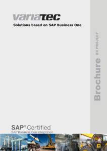 Brochure  BX PROJECT Solutions based on SAP Business One