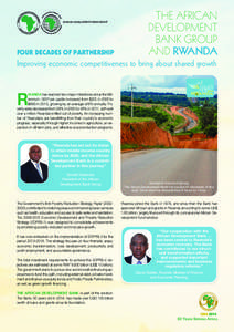 Rwanda[removed]Country Profile - Improving economic competitiveness to bring about shared growth - Summary Report