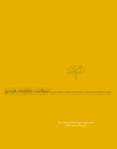 growth reliability excellence  growth reliability excellence growth reliability excellence growth reliability excellence The Options Clearing Corporation 2006 Annual Report