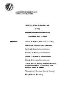 AGENDA DOCUMENT NO[removed]APPROVED JUNE 18,2009 MINUTES OF AN OPEN MEETING