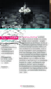 Mischlinge 24.4. – B Ü RE N- W E WE L SB URG Kreismuseum Wewelsburg Burgwall 19
